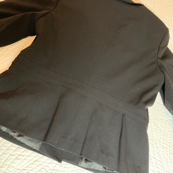 3 Button Blazer w Defined Banded Waist & Belt Tabs - Picture 4 of 7